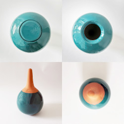 Poterie d'irrigation bleu canard - Semences du Puy