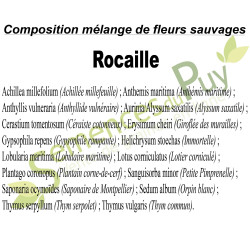 Composition du mélange 100% graines de fleurs sauvages Rocaille - Semences du Puy